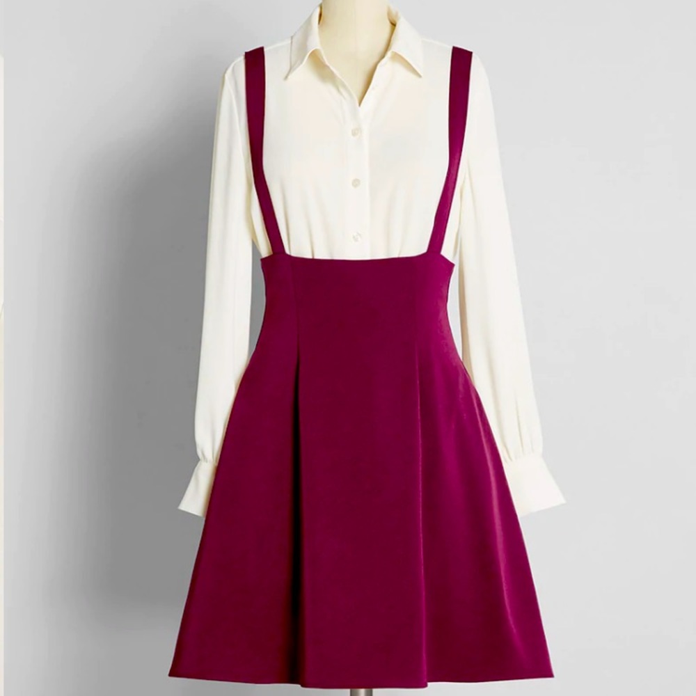 ModCloth Overall Winner Pinafore Dress